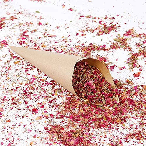 Homeemoh U11102196 Wedding Party Confetti,100G Natural Dried Flower Petals Biodegradable Rose Petals thumb #1