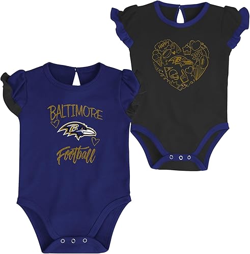 Outerstuff NFL - Conjunto de 2 piezas para recién nacidos con diseño de enredadera