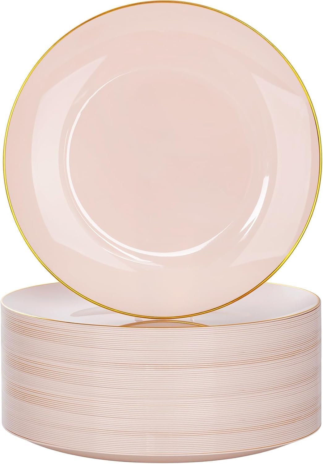 Gold Disposable Plates - 100 Pack -25