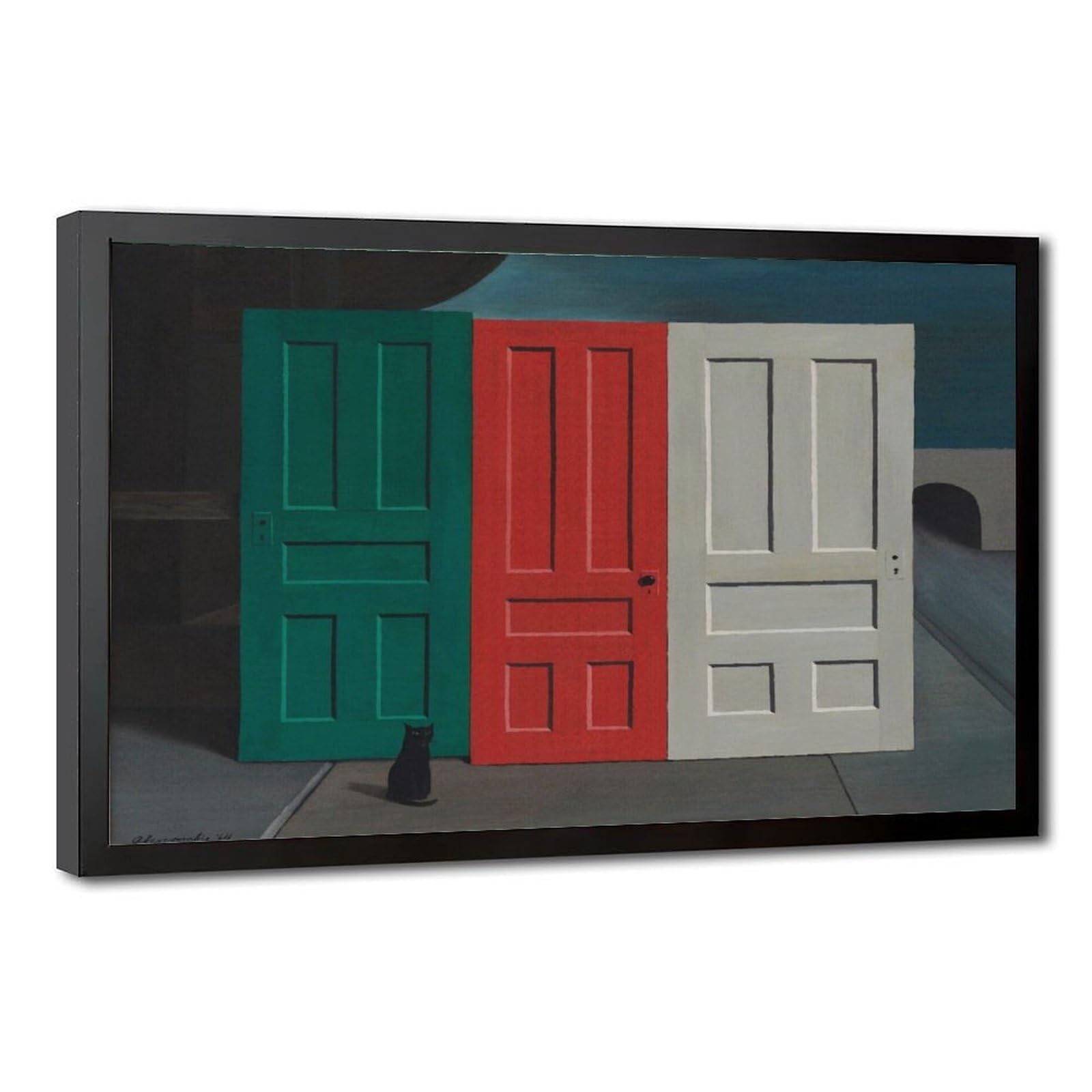 Impression sur toile Demolition Doors tableau moderne cadre suspendu 50x76cm - 8