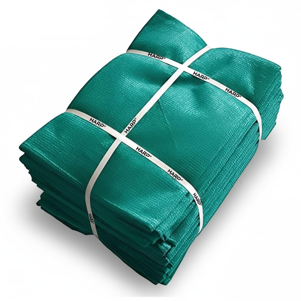 HARP® Green Shade Net 50% UV Stabilized – Sun Protection Gardening & Agro Netting for Greenhouse, Balcony, Nursery & Outdoor Use | 4.5 m x 50 m (15 ft x 165 ft)