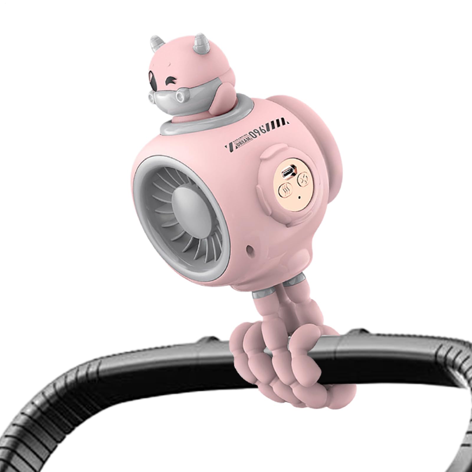 Ventilateur portable poussette et siège auto avec outil de refroidissement USB extérieur