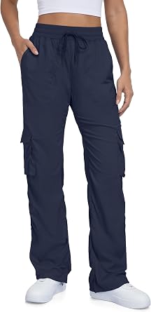 Tapata Womens 28/31/34 Inseam Lightweight Cargo Dance Studio Pants Ruched Petite/Regular/Tall Joggers for Workout Casual