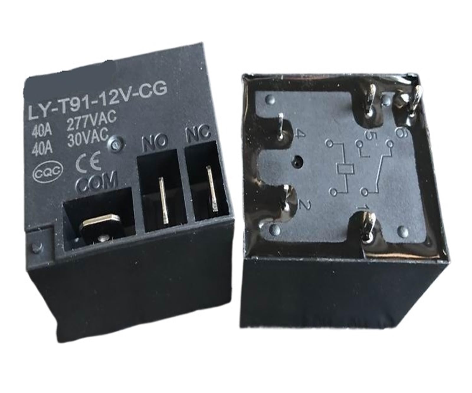 Relais LY-T91-12V-CG T91-1C-12V-40A pour réparer une carte électronique