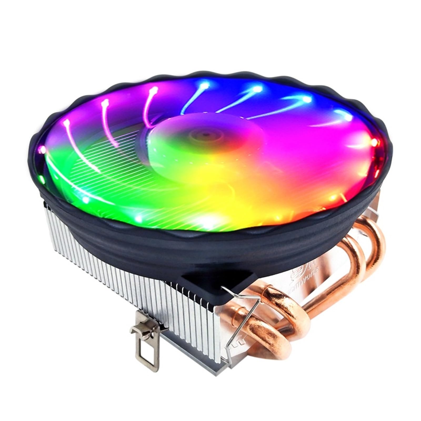 Chłodnica procesora 4 rury grzewcze 120 mm RGB PWM 4 piny cichy wentylator procesora PC Cooler Ryzen AM5-AM4 gniazdo chłodzenie procesora (kolor: RGB 4-pinowy PWM)