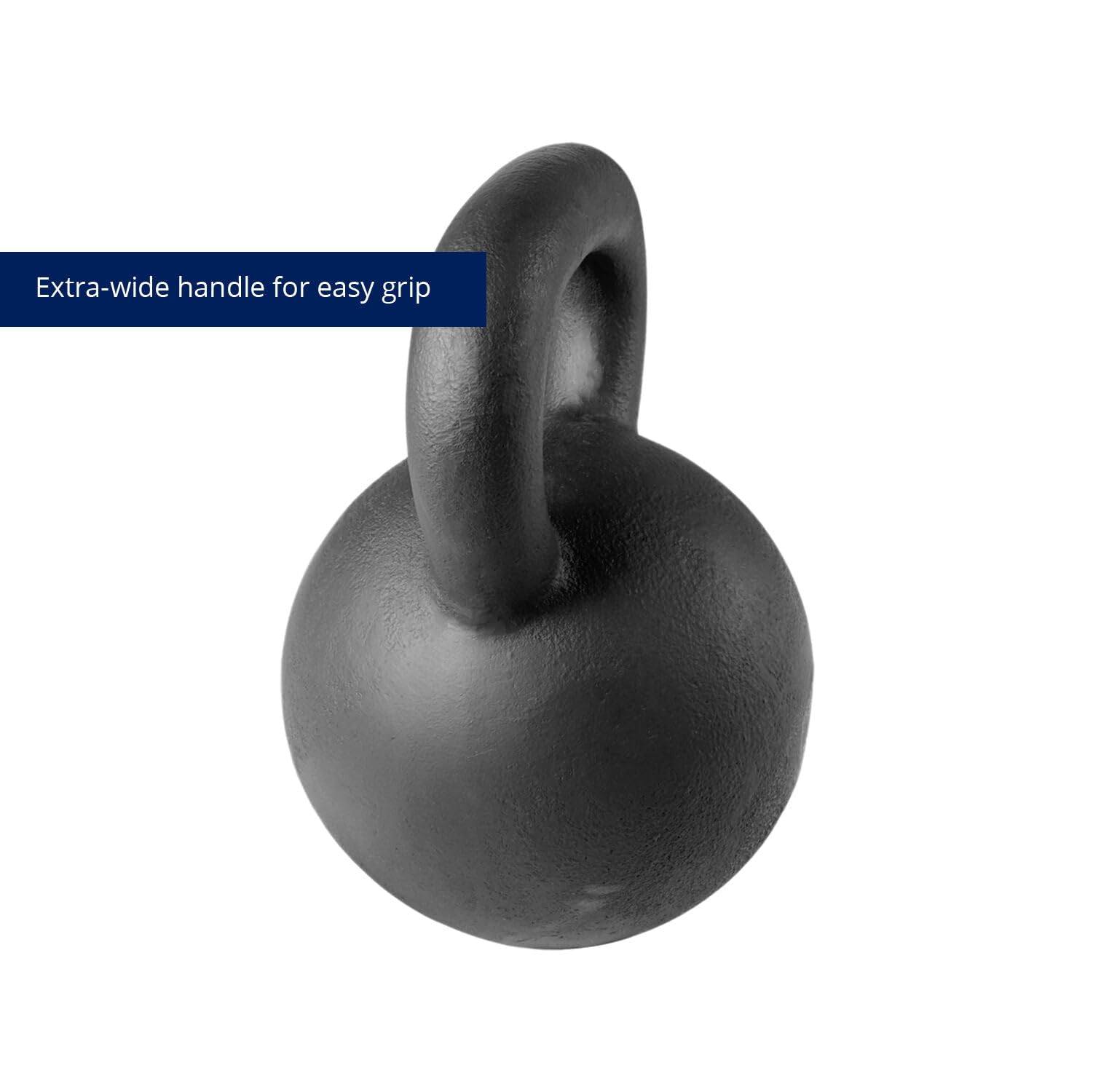 Titan Fitness 75 LB Cast Iron Kettlebell, Single Piece Casting, LB Markings, Full Body Workout