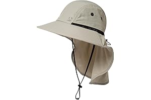 Oversized XL XXL Mens Sun Hat Big Head Neck Flap Shade UPF50+