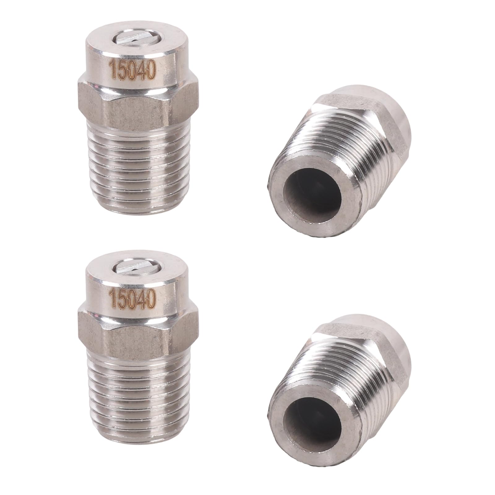 Rgybao Men's 40 Degrees 4Pcs Heavy Duty Steel Nozzles Head Tips For Industrial Cleaning Applications Providing Efficient Flows And Easy Connection Water Saving Nozzle