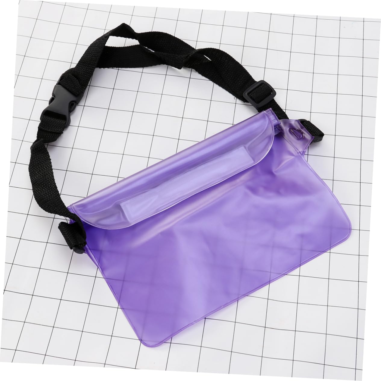 LALAFINA Pouch Case Bag Lightweight Adjustable Design for Beach Swimming Boating Fishing Snowproof Dirtproof Protection Purple