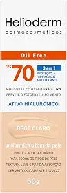 Protetor Facial Diário Helioderm Oil Free FPS 70 Bege Claro