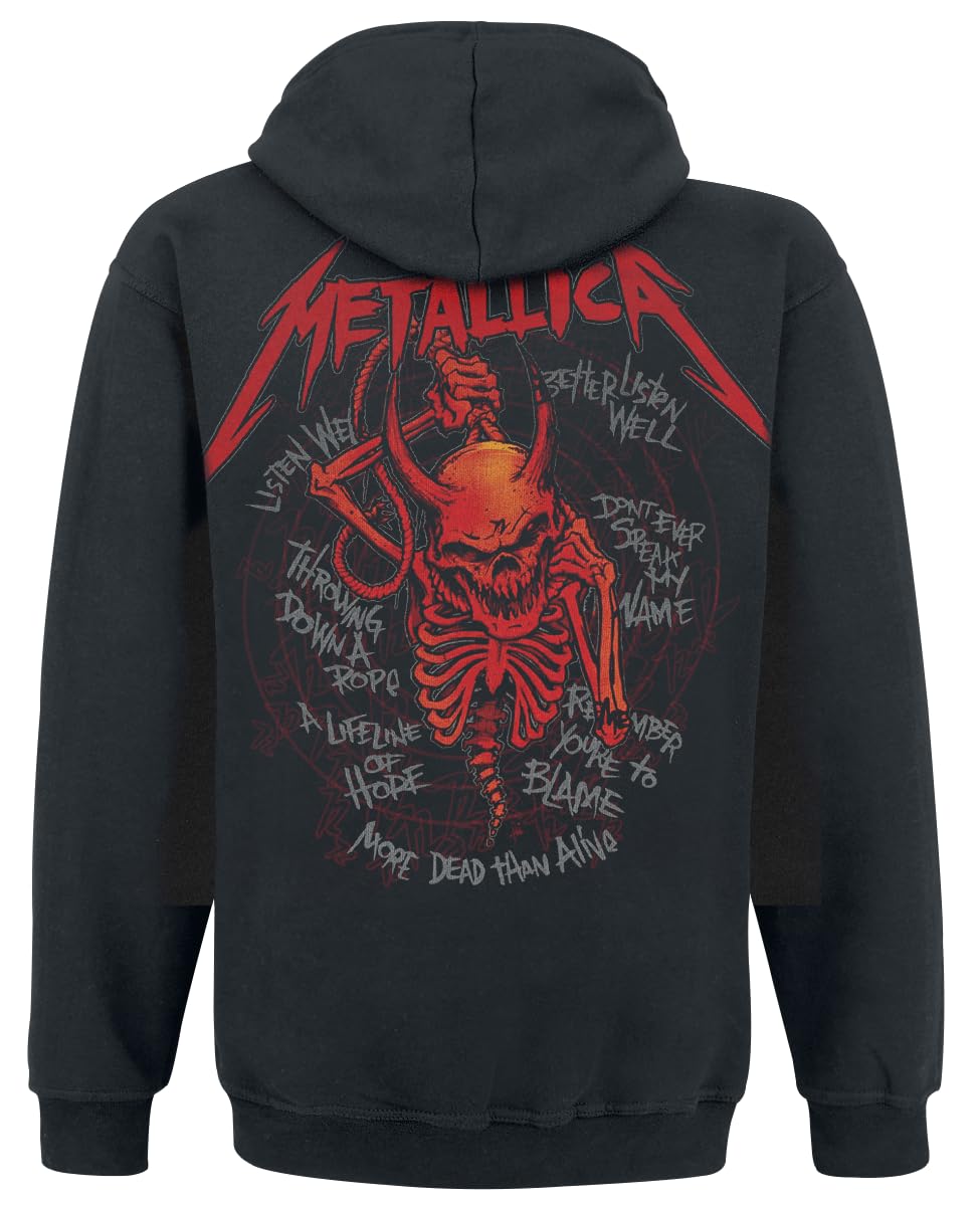 Metallica Skull Screaming Red 72 Seasons Homme Sweat-shirt à capuche noir