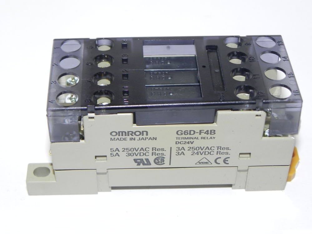 ターミナルリレー　G6D-F4B 24VDC 20個 G6D-F4B DC24 Omron Electronics | Mouser