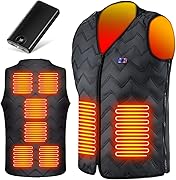 [Vivisan] 電熱ベスト 加熱ベスト 【2025新登場・日本製グラフェンヒーター採用】 サイズ調整可 大容量40000mAhバッテリー付き 加熱服 暖かい 軽量 薄手 USB給電 速暖 ３段階温度調整 前後独立制御 電熱ウェア 丸洗い可 防寒対策