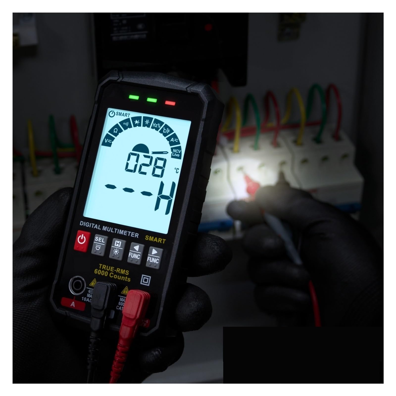 Multimetr Cyfrowy TRUE Inteligentny Automatyczny Test Zasięgu NCV Multimetro Tester AC DC Napięcie Pojemność Ohm Hz Meter Bezpieczny, Praktyczny, DokłAdny