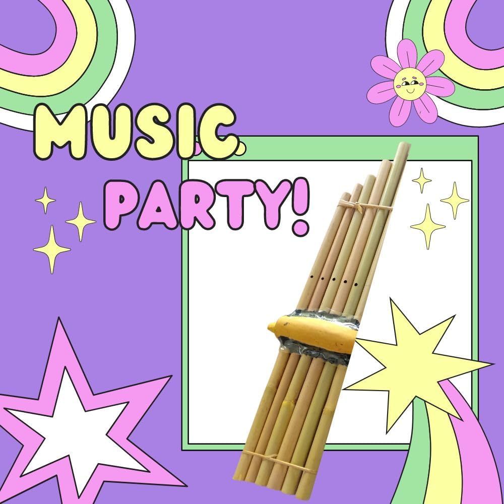 Generic Wooden Craft bamboo Music Thai Khaen Mini Instrument Beginner Level 6 Notes Isan Lao Mouth Organ Musical Traditional Kan Flute Key Folk Kids, brown