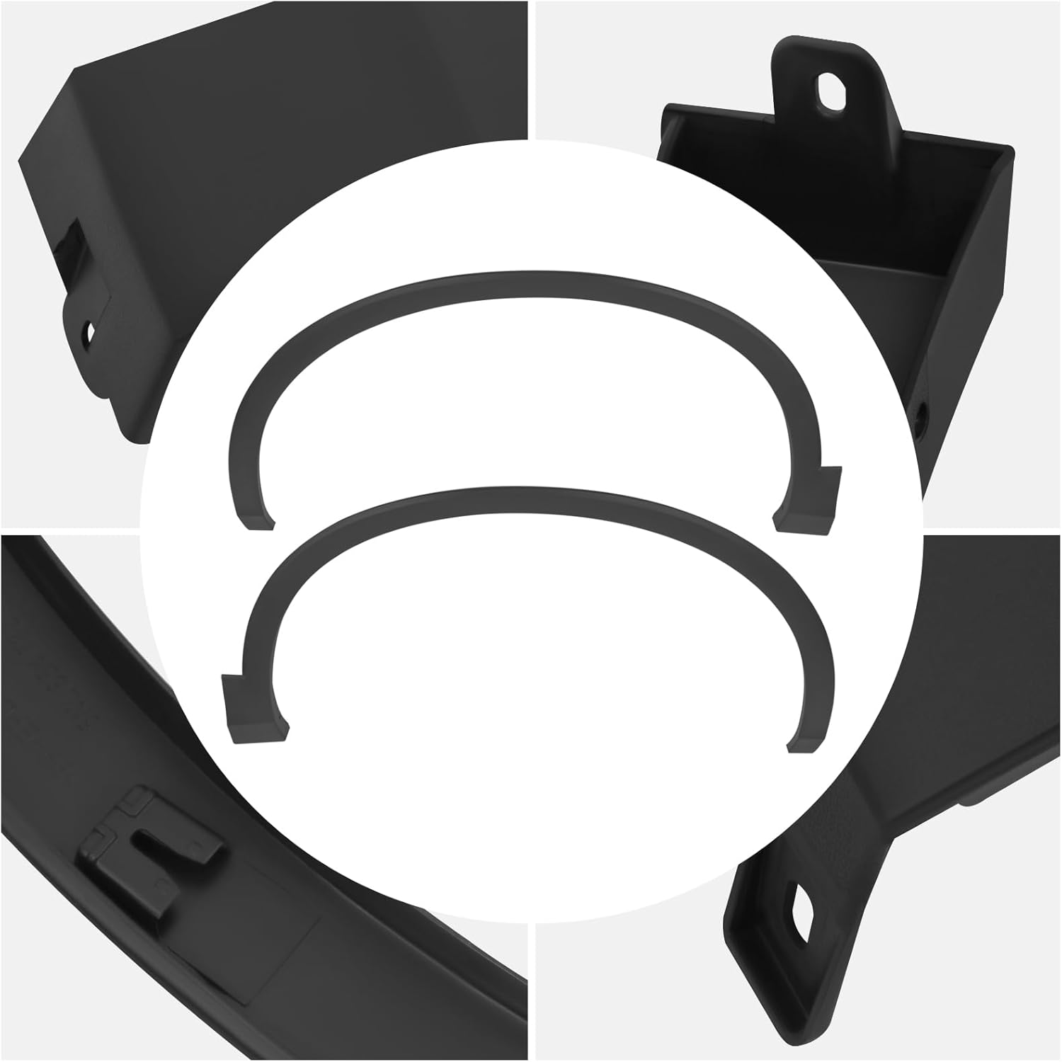 Pair Fender Flares Wheel Opening Molding for Volkswagen Tiguan 2018 2019 2020 2021 Right & Left Side Front Fender Flare Moulding Trim Replacement Black 5NN854732A9B9 5NN854731A9B9