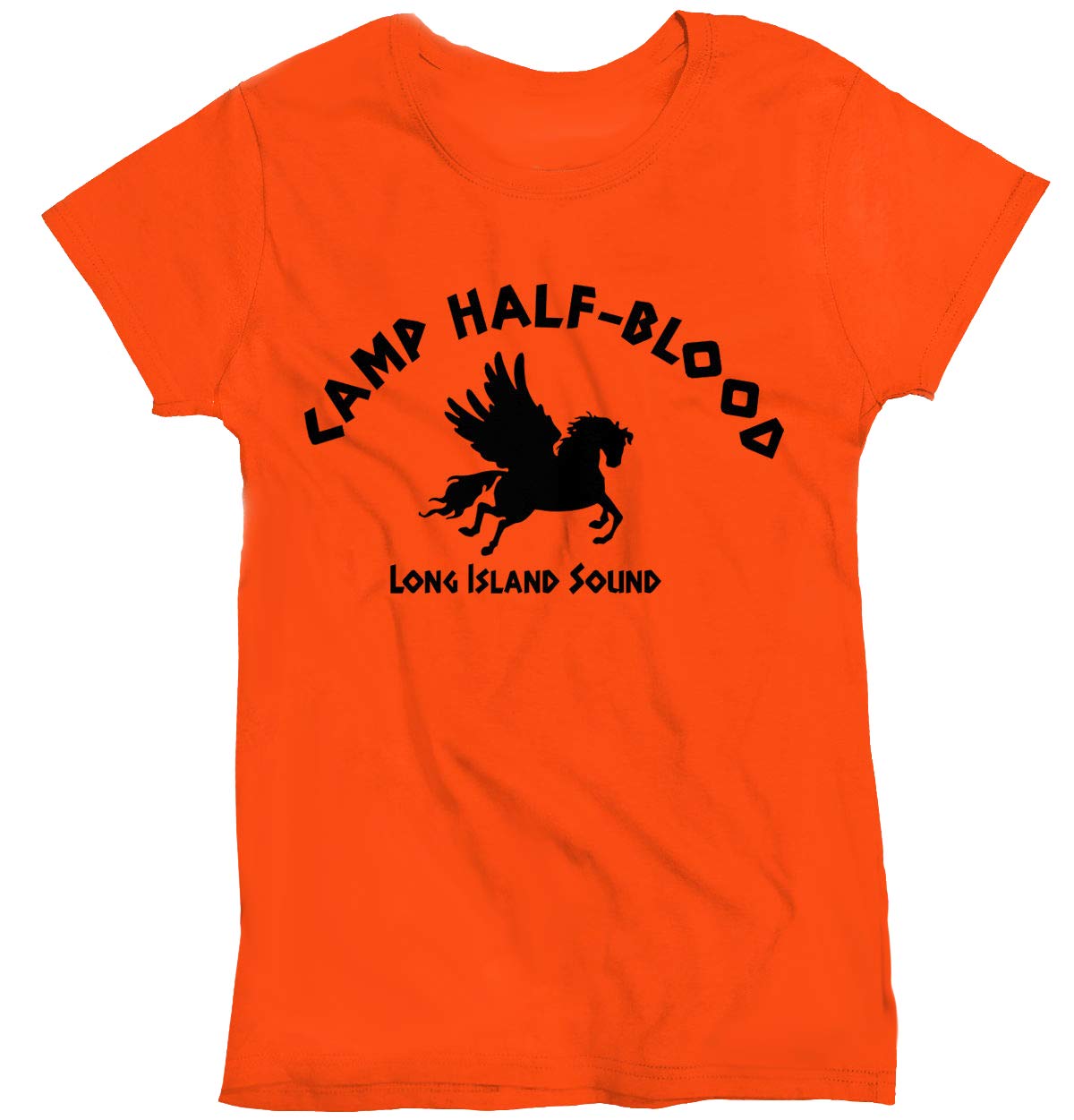 Today Sale Camp Half Blood Halloween T Shirt Movie Percy Jackson for Him or Her Fans Orange