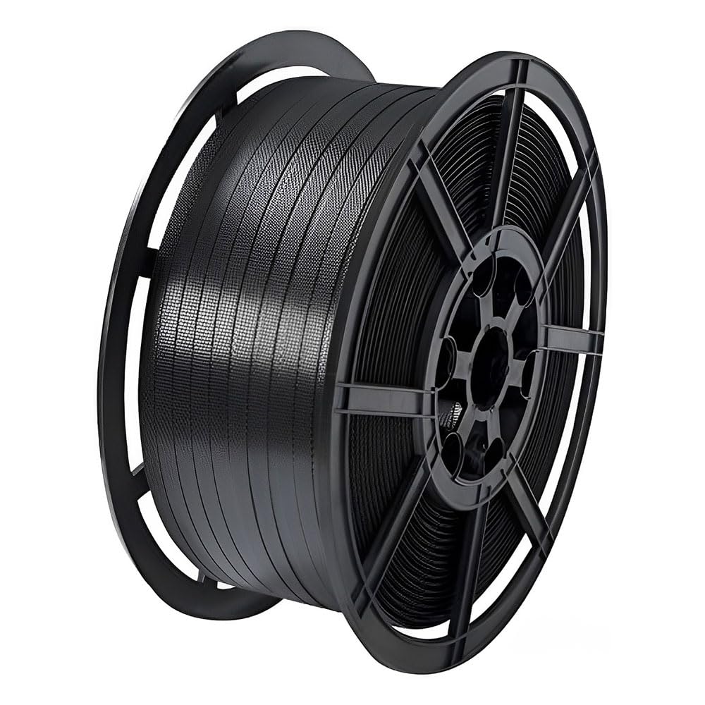 Venuscello Black Venuscello® Pallet Strapping Banding Coil Kit Heavy Duty 1000M X 12Mm