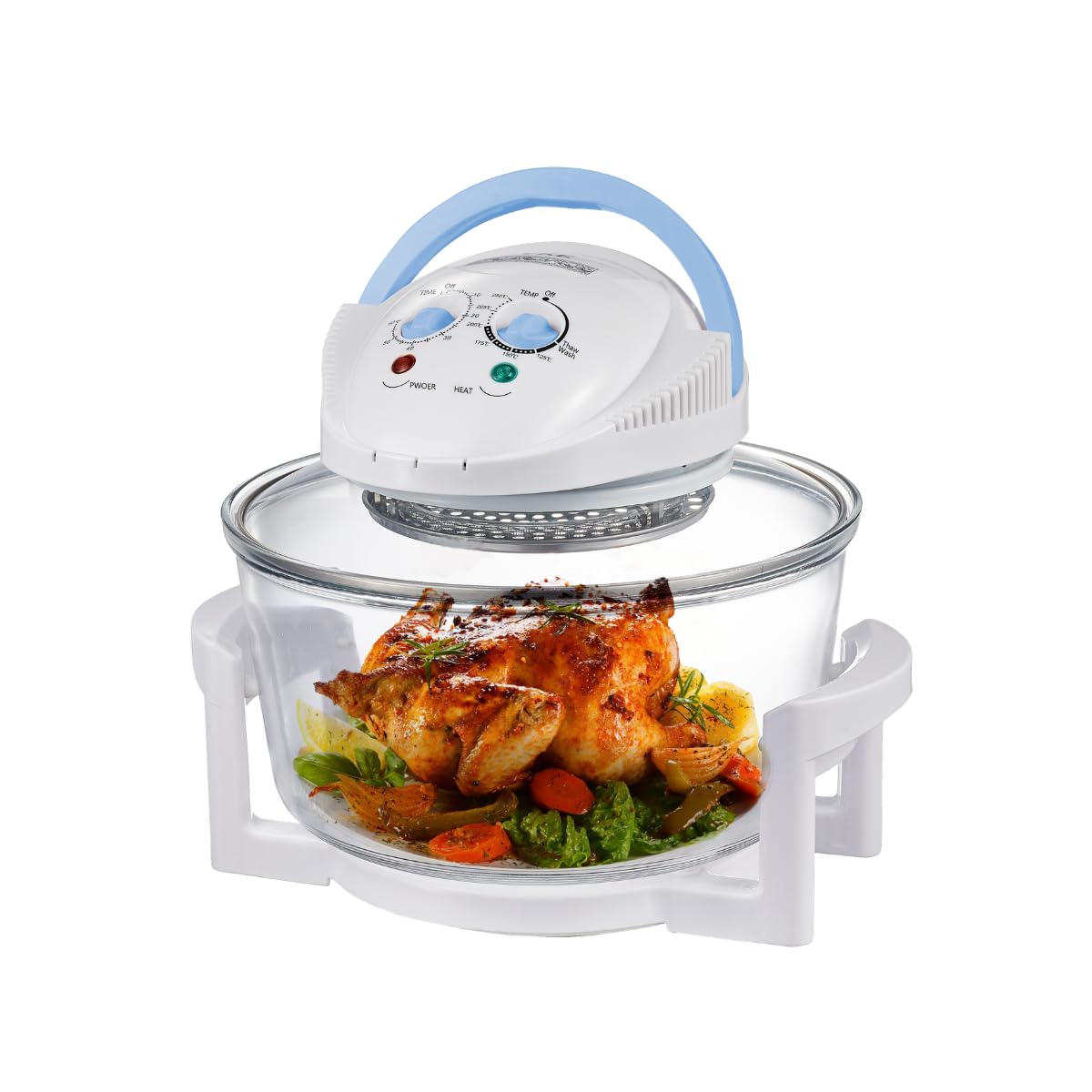 Forno a convezione alogeno 1400 W 18 litri con anello estensore e accessori multifunzione