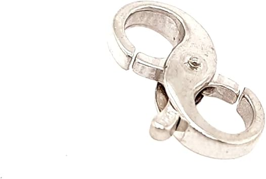 925 Sterling Silver Infinity Lobster Clasp 15.5mm Figure Eight Double Opening Made in Italy Necklace Bracelet Connector By CRAFT WIRE