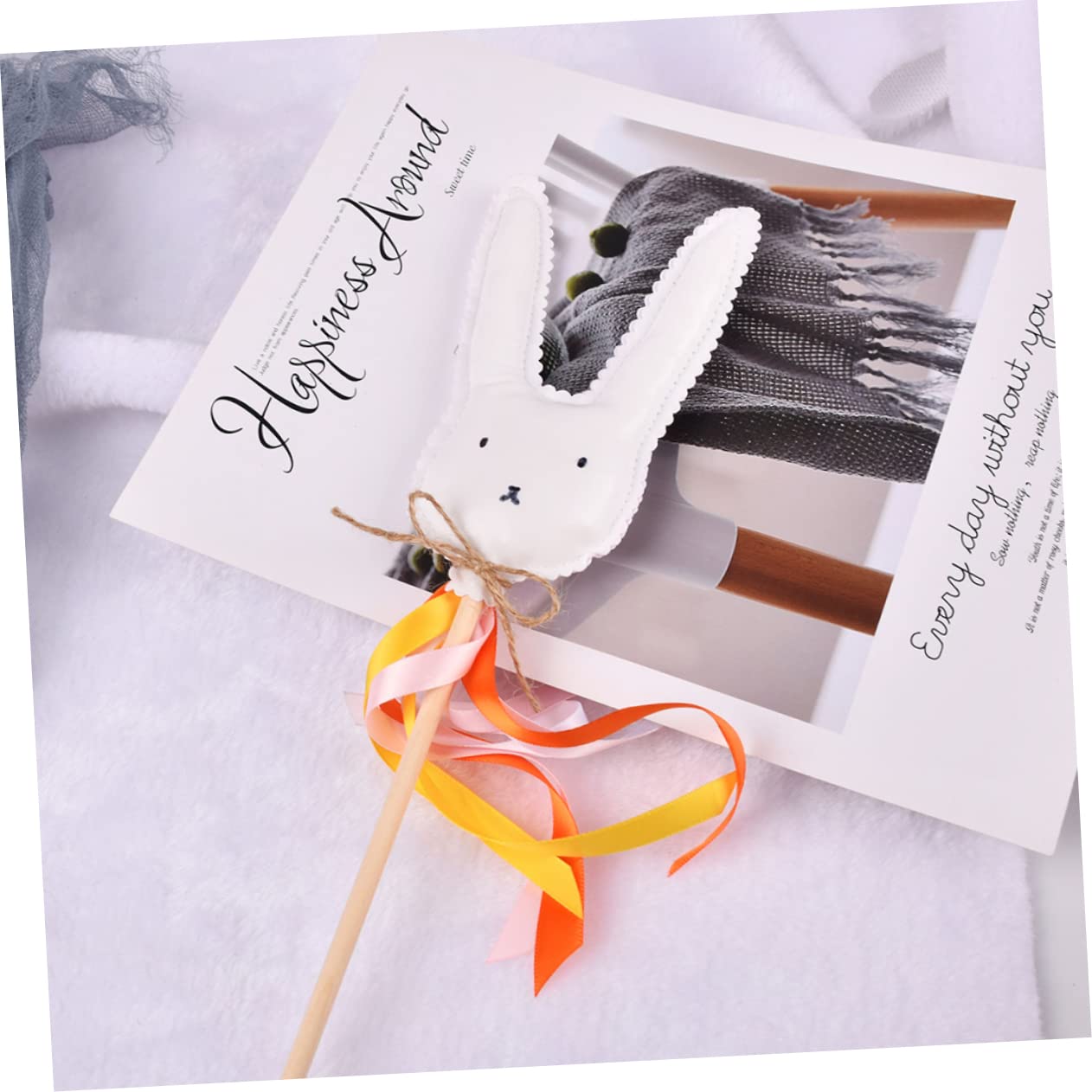 ERINGOGO Rabbit Fairy Stick Children's Fairy Festival Toy Pixie Stick for Easter Celebrations