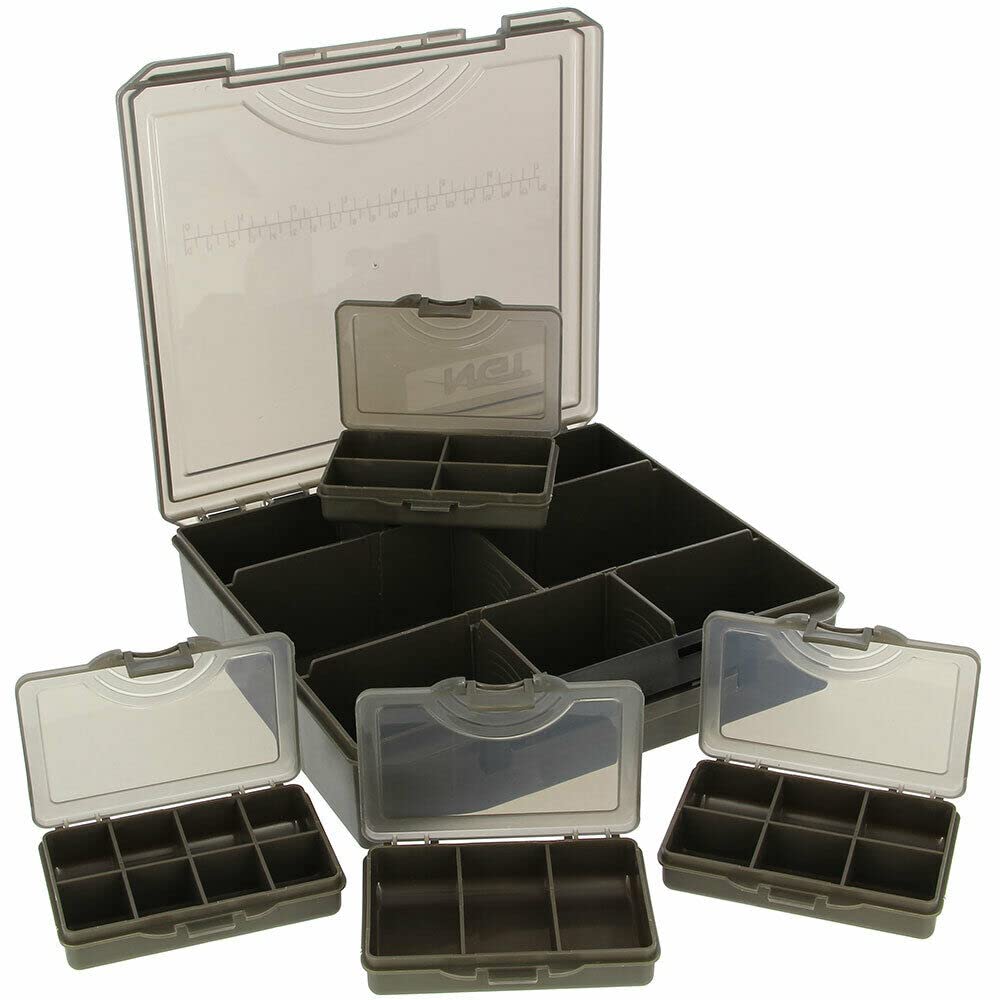 Terminal Tackle Boxes Rigs Storage Magnetic Bit Box System | Carp Fishing | Coarse (1. 4+1 Tackle Box)