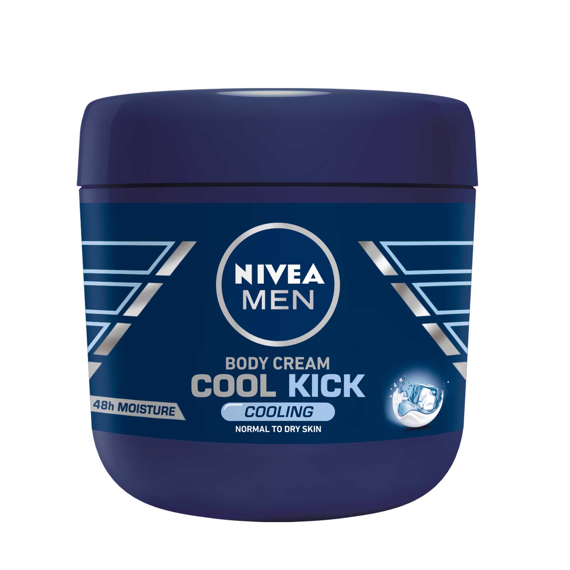 Nivea Men Cool Kick Body Cream - 13.5 Fl Oz / 400 mL