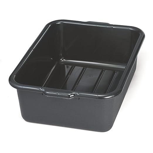 TableCraft 1537B 7" Black Polyethylene Bus Box