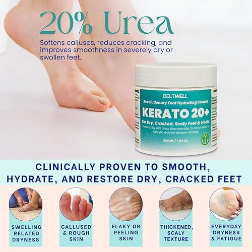 Miniatura 6 de Revolucionaria Crema Hidratante para Pies KERATO 20+