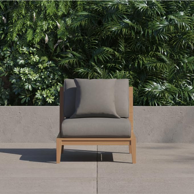 Outer-Outdoor-Throw-Pillow-with-OuterWeave-Performance-Fabric-Decorative-Outdoor-Pillow-for-Patio-Outdoor-Furniture-Includes-Machine-Washable-Pillow-Cover-and-Insert-Dark-Pebble-Gray-18×18 Outer Outdoor Throw Pillow with OuterWeave Performance Fabric Decorative Outdoor Pillow for Patio Outdoor Furniture Includes Machine Washable Pillow Cover and Insert Dark Pebble Gray 18×18