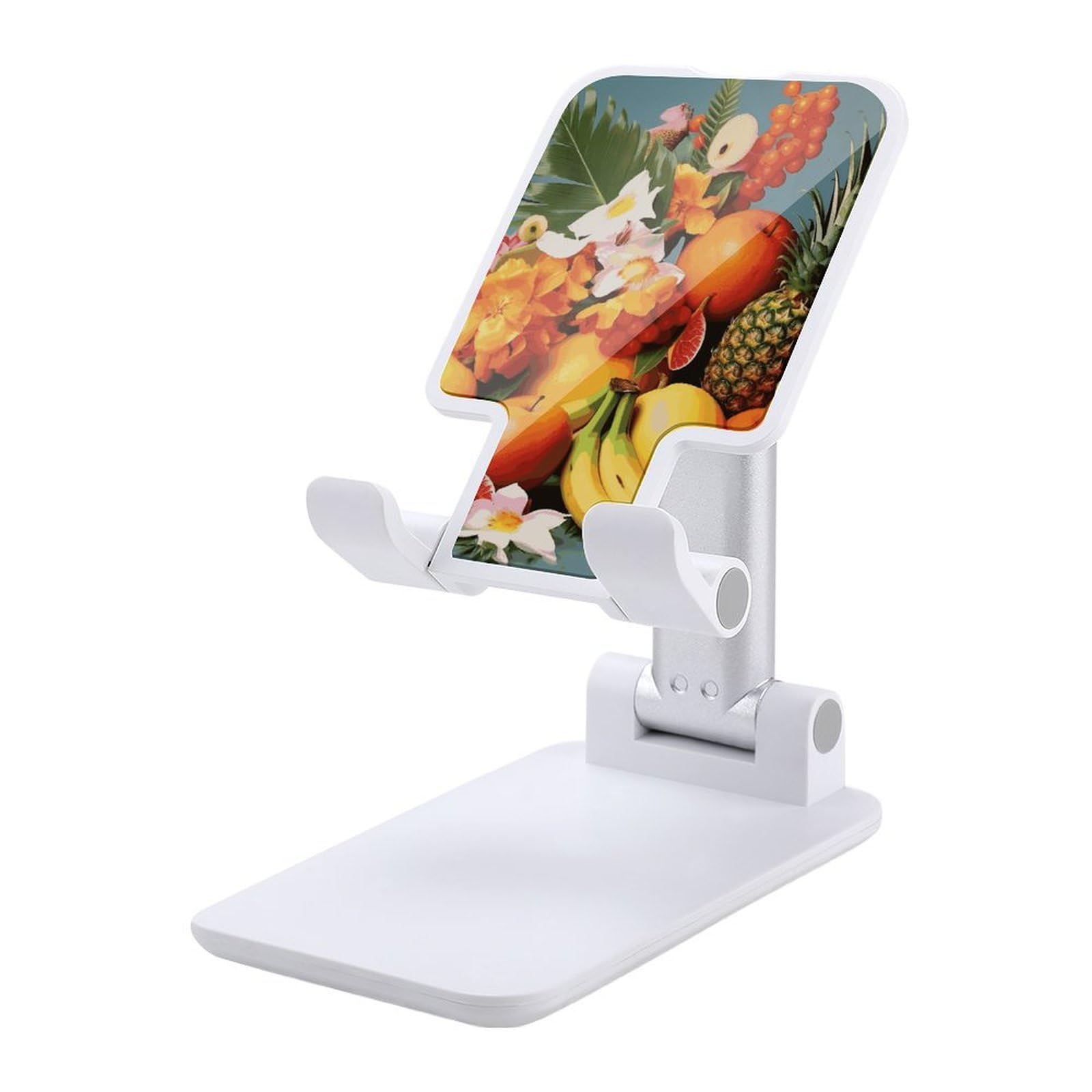 Support de téléphone pour bureau pliable et réglable au décor floral unique - 7