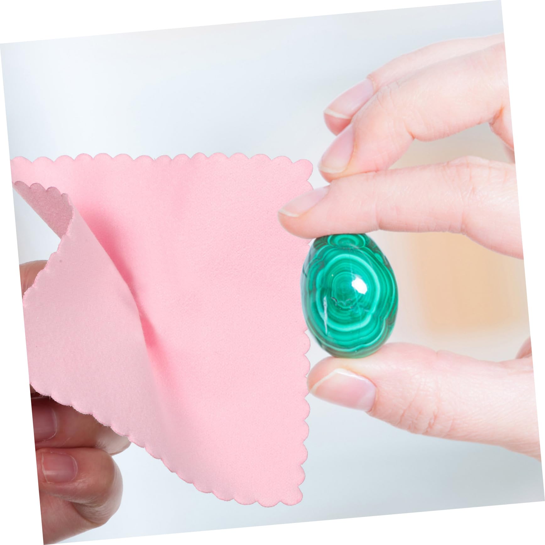 5 Ensembles pour Bijoux en Kit Nettoyage Kit De Nettoyage Cloches Or Lingettes Chiffons en Microfibre pour Lunettes Fibre Superfine Rose 100 Pièces * 5
