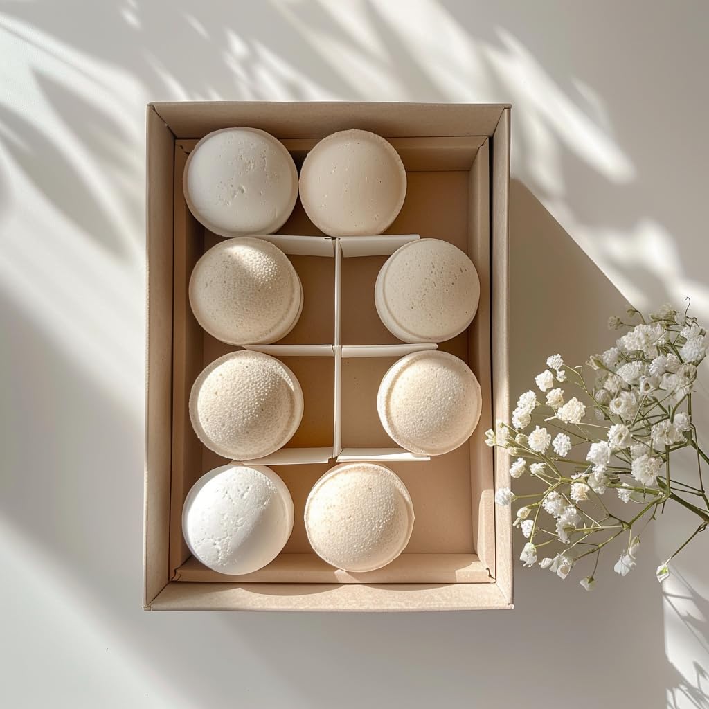 Weihnachtsgeschenk für Sie Badebomben 8er Set große Wellness Badebombe 100% vegan Geschenk Frau Geschenkidee Pflegeset Relaxen und Lieben Beauty