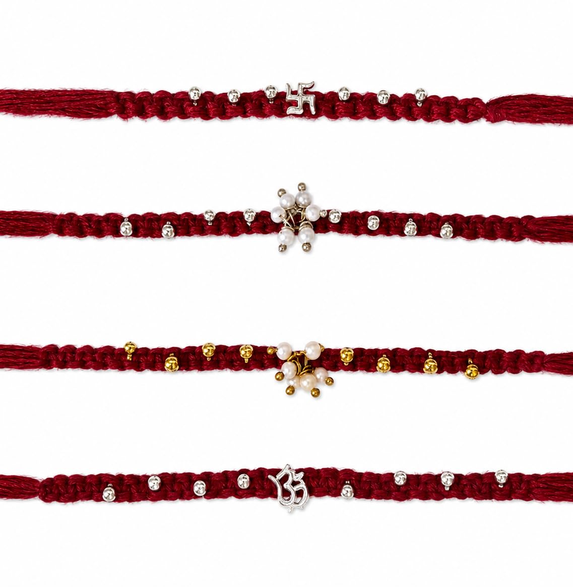 Handcrafted Premium Gold-Plated Real Morpankh Rakhi for Brother Traditional Rudraksha, Mor Pankh and Ghughri bhabhi lumba rakhdi - Spiritual Peacock Bead Designer Bhaiya Set with Roli Chawal-image-14