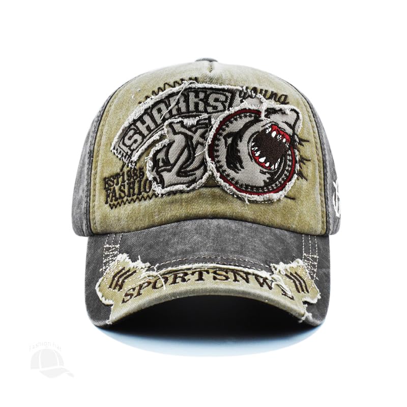 Frackson Men Green Shark Sun Visor Cap - Image 7