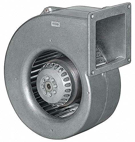 EBM-PAPST Rectangular Electronically Commutated OEM Specialty Blower, Flange: Yes, Wheel Dia: 6-3/8