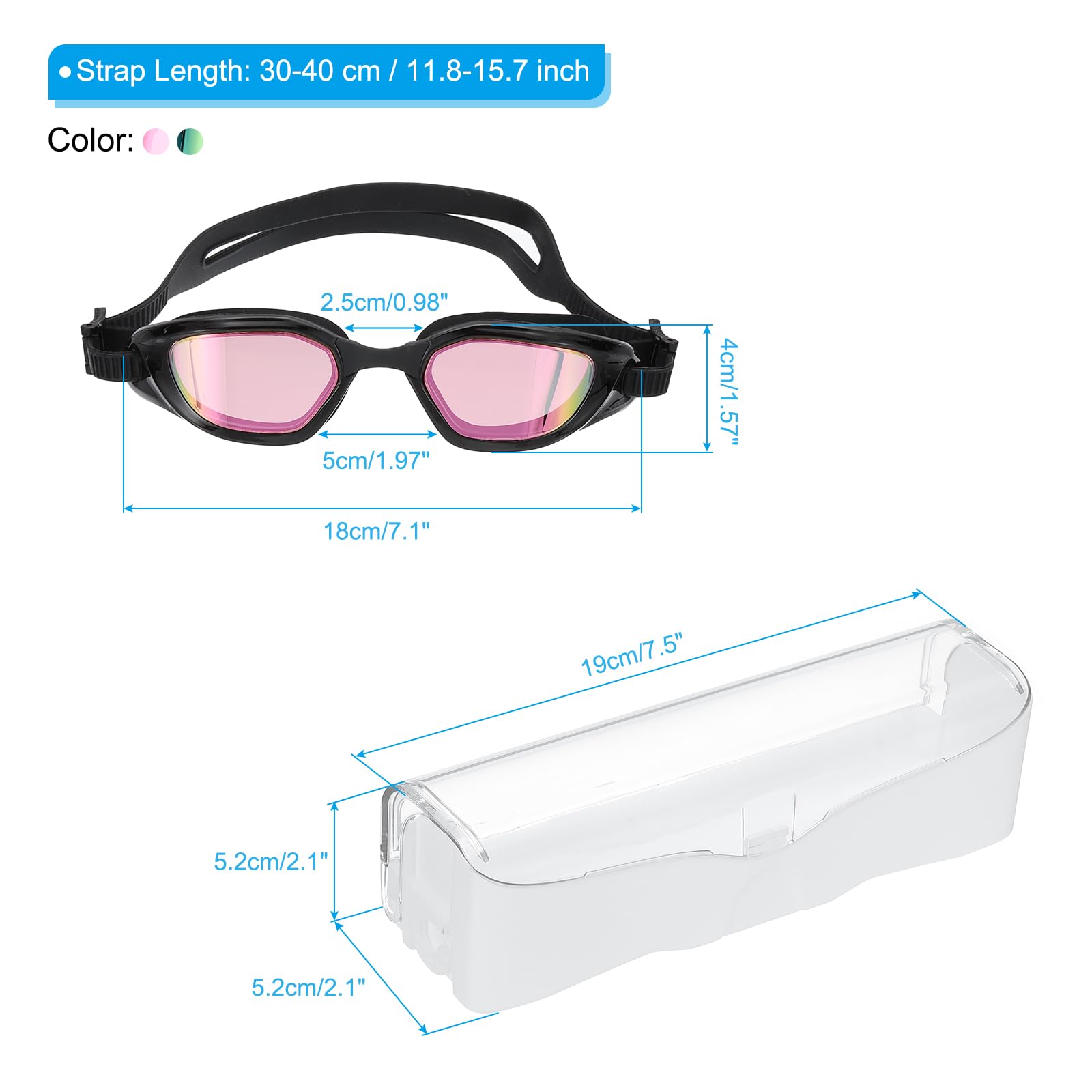 PATIKIL Polarized Swim Goggles Unisex - Image 2