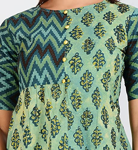 Image of COTLAND Fashions Jaipuri Cotton Floral Printed Top for Women