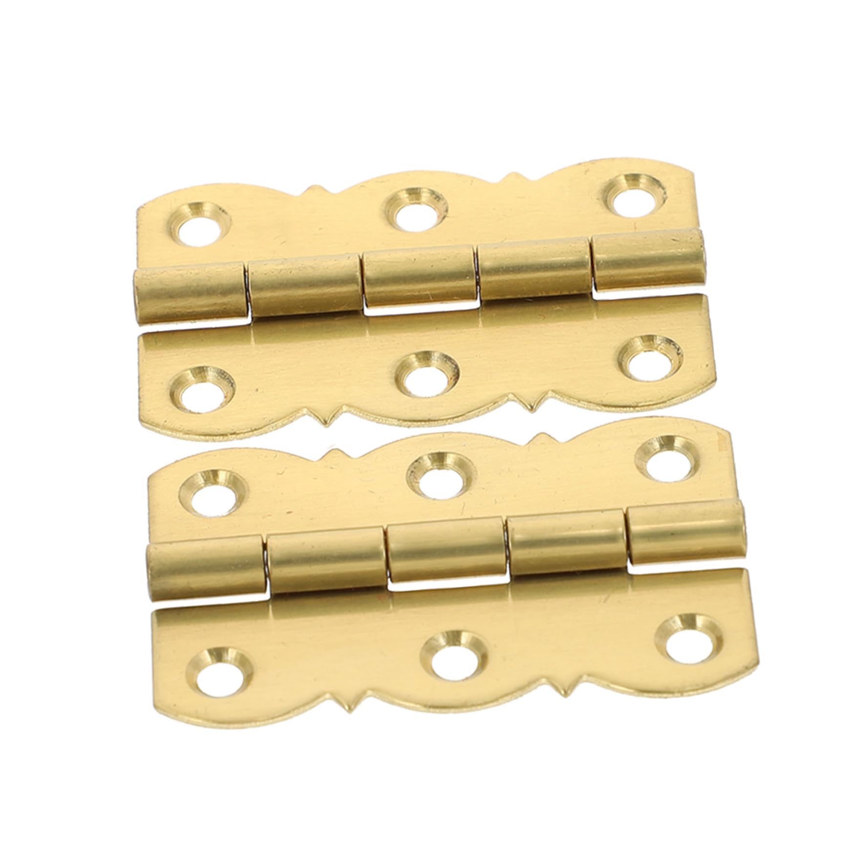 Uonlytech 10piezas Bisagras De Latón Para Piano Accesorios Musicales Resistencia La Corrosión y Desgaste Para Atriles De Piano y Estanterías Dorado