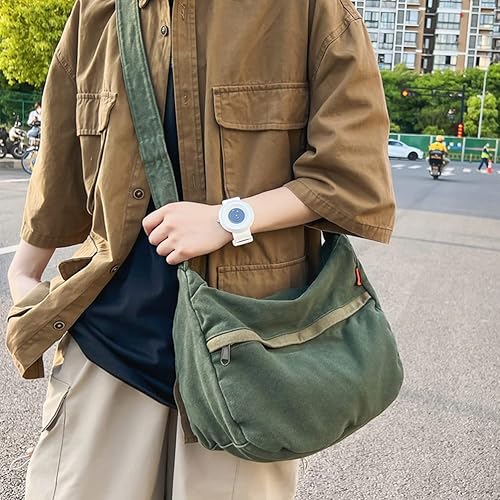 Miniatura 5 de Bolso de lona para mujeres y hombres, bolsos unisex para mujer, bolsos cruzados, bolso de hombro Hobo para adolescentes y niñas