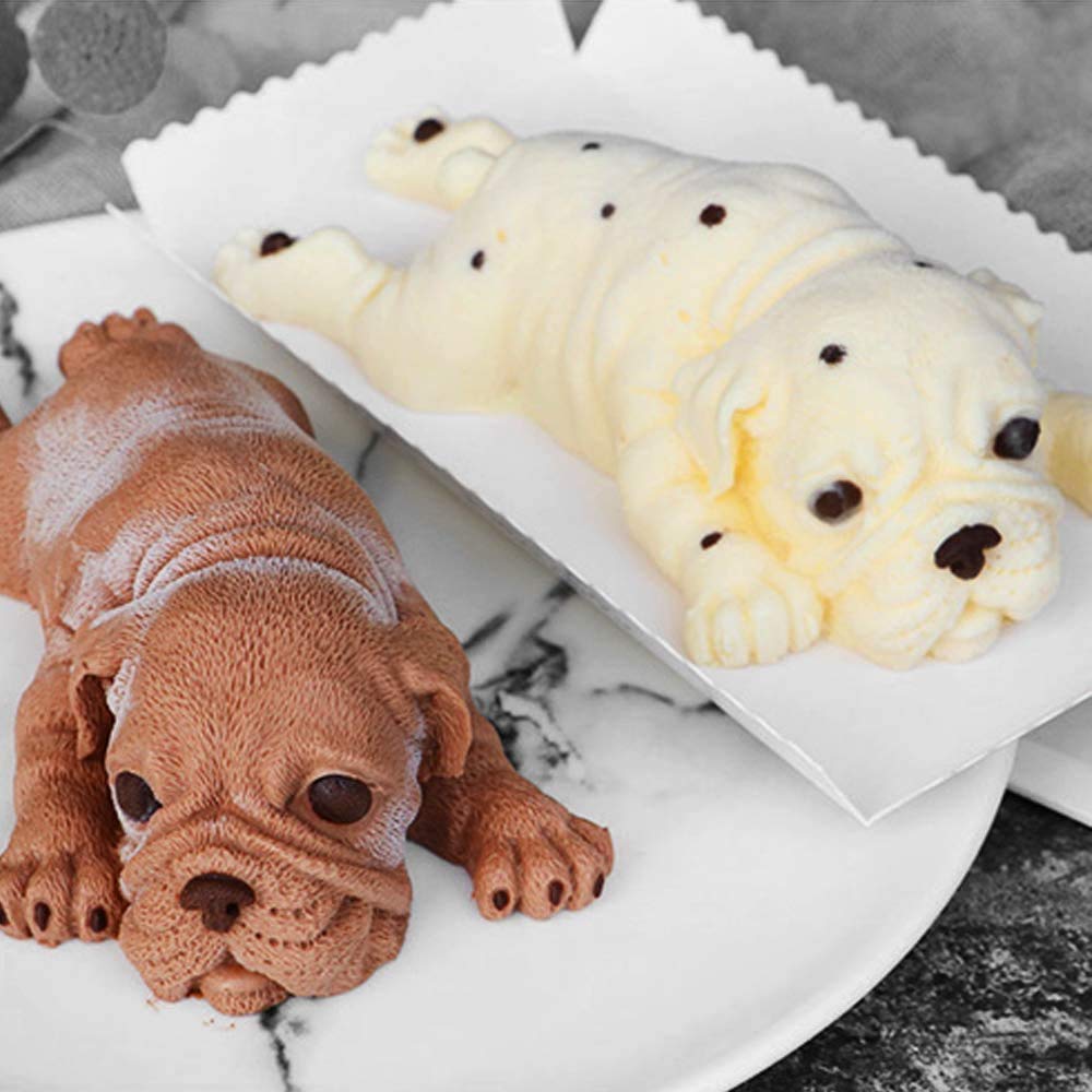Molde De Silicona Con Forma De Huella De Perro Y Gato Para Decoración De Pastel, Molde De