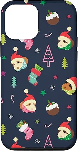 Funda para iPhone 12 mini Men Women Funny Guinea Pig Christmas For Xmas