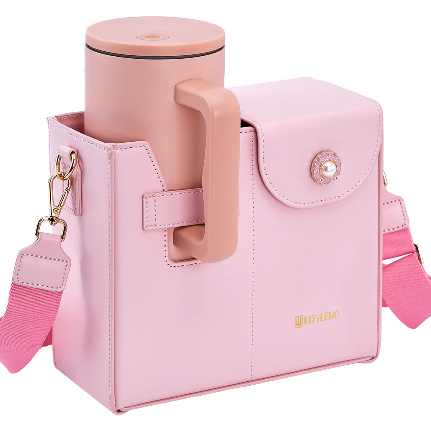 Purse for stanley cup purse, stanley cup bag, Tumbler holder, water bottle carrier,Outdoor Portable Crossbody Cup Storage Bag