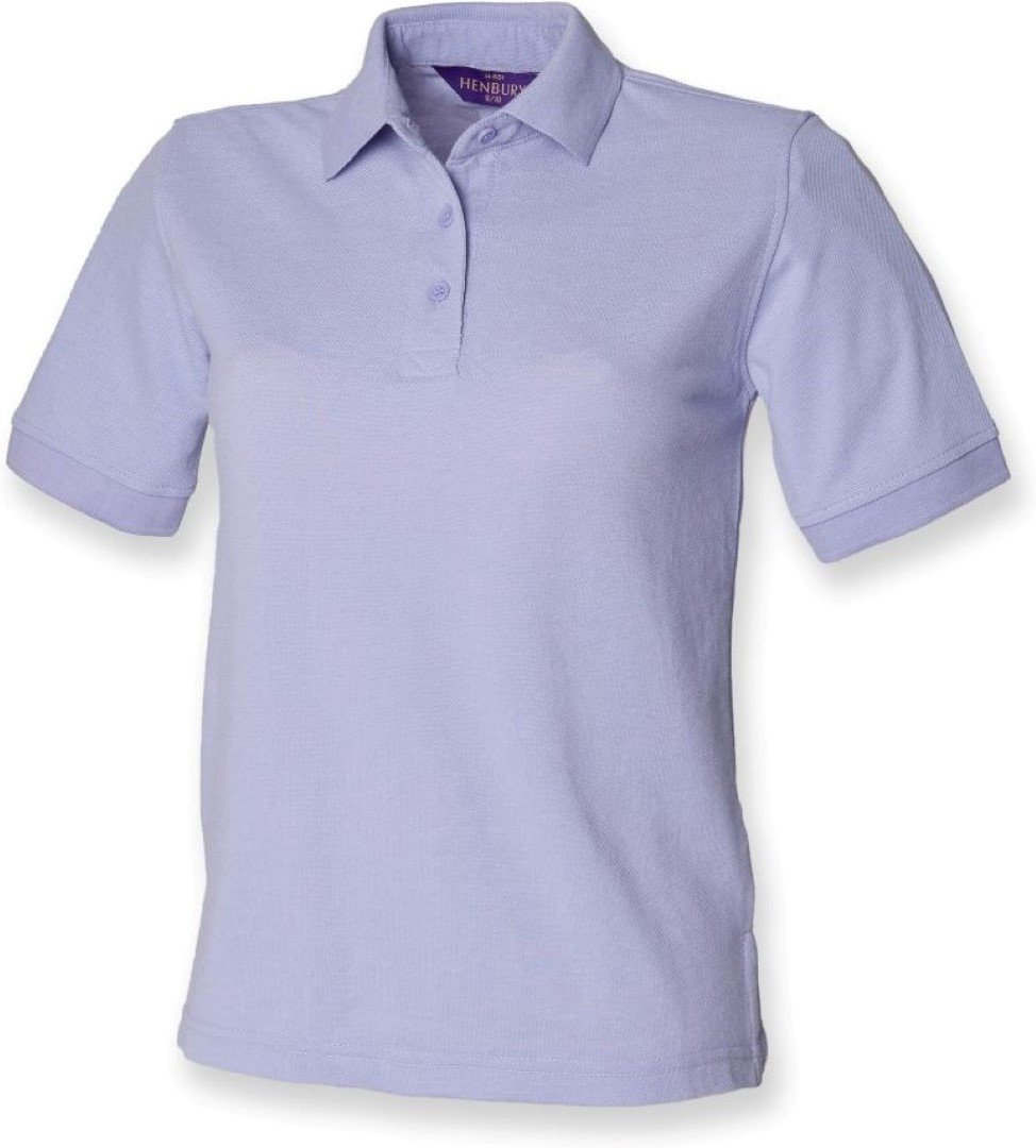 Henbury Ladies Pique Polo Shirt : Color - Lavender : Size - 12