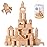 Pidoko Kids Wooden Blocks - 100 Pcs - Building Blocks for Toddlers - Includes Storage Container with Shape Sorter Lid - Natural Beech Wood Blocks - Preschool Learning Toys Stacking Block