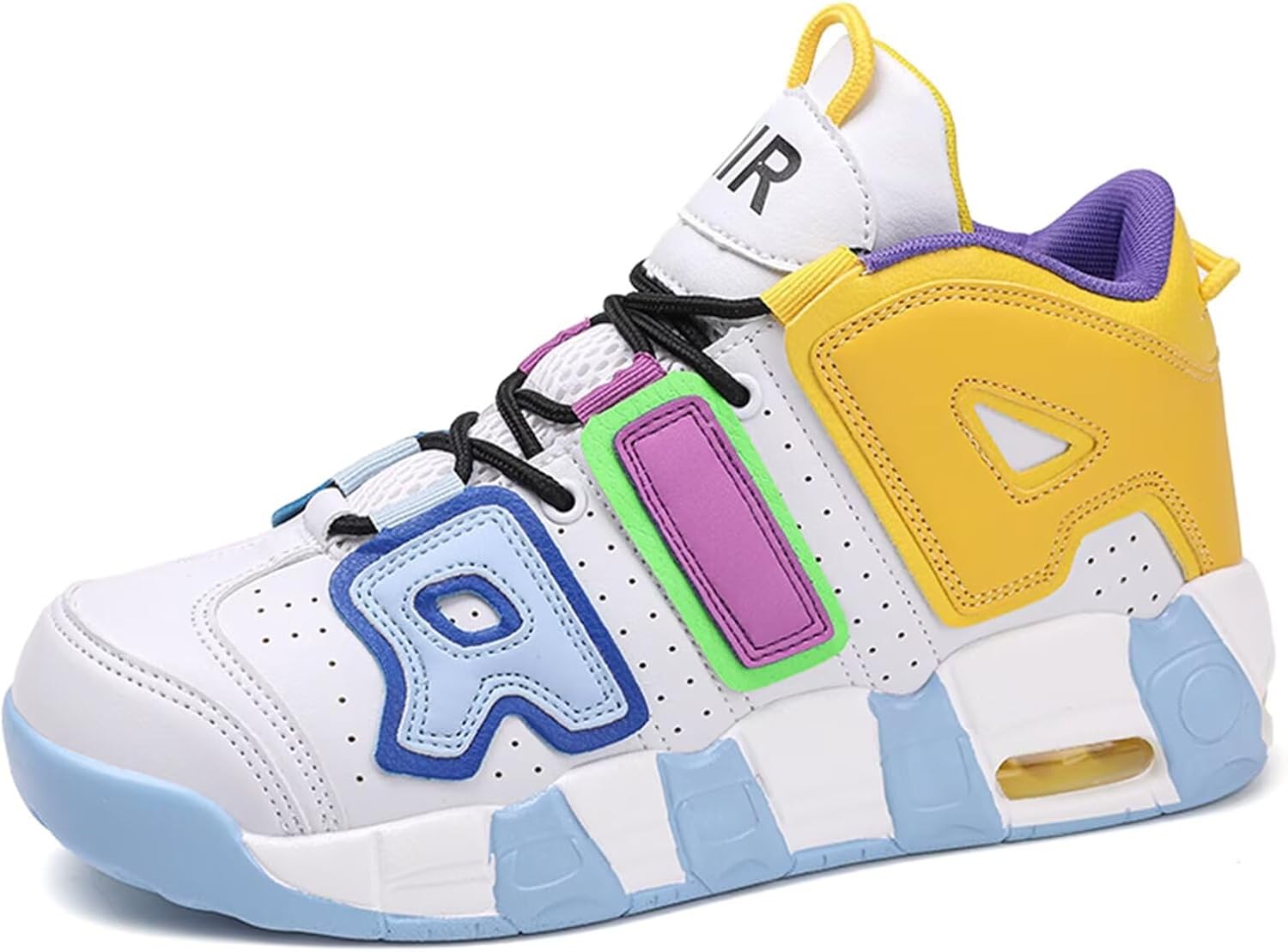 Scarpe Da Basket Retro Uomo Donna - Sneakers Alte In Tela E Gomma Per Sport E Casual - Foto 6