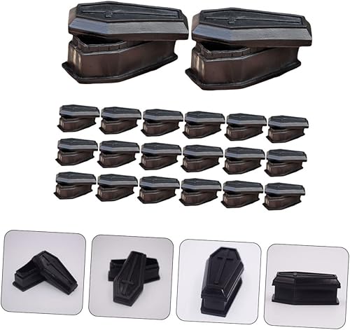 Miniatura 2 de 24 cajas de ataúd modelo de ataúd con tapa, ataúd de Halloween ataúd de Halloween, accesorios de Halloween, bandeja pequeña, decoración de fantasma,