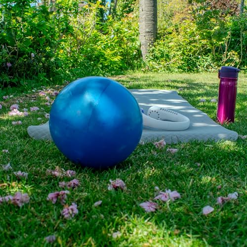 TRIXES Blau Pilates-Übung, Kräftigungsball, PVC, Yoga-Workout-Gymnastik-Übungshilfe, Gymnastikball, Pilates-Ball, Fitnessstudio-Zubehör, Trainingsgeräte
