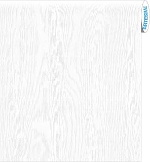 Artesive WD-056 Frassino Bianco Assoluto larg. 122 cm AL METRO LINEARE - Pellicola Adesiva in vinile effetto legno per interni per rinnovare mobili, porte e oggetti di casa