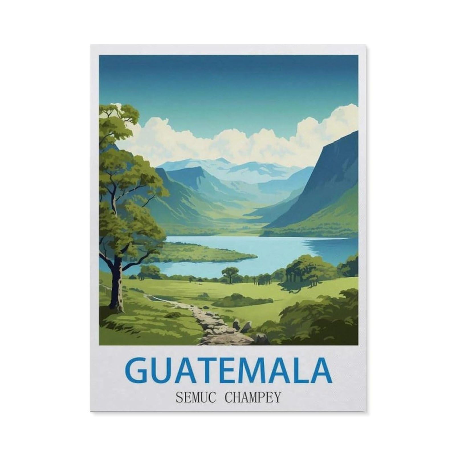 BEAYODKP 5D Diamond Painting，Guatemala Semuc Champey（50x60cm）
